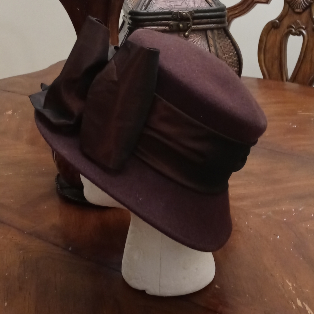 Brown Wool Hat - image 2